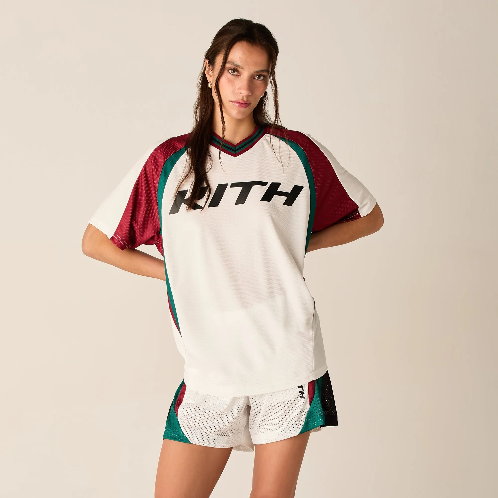 Kith Women Ridley II Short Sleeve Jersey - White sold by Kith product image thumbnail 2