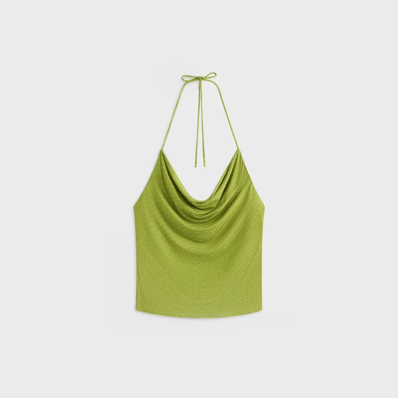 Kith Women Sori Micro Monogram Halter - Pistachio sold by Kith