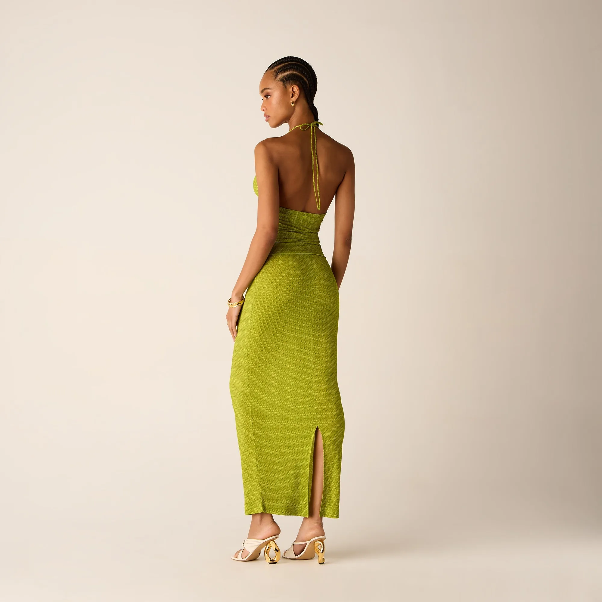 Kith Women Sori Micro Monogram Halter - Pistachio sold by Kith product image thumbnail 4