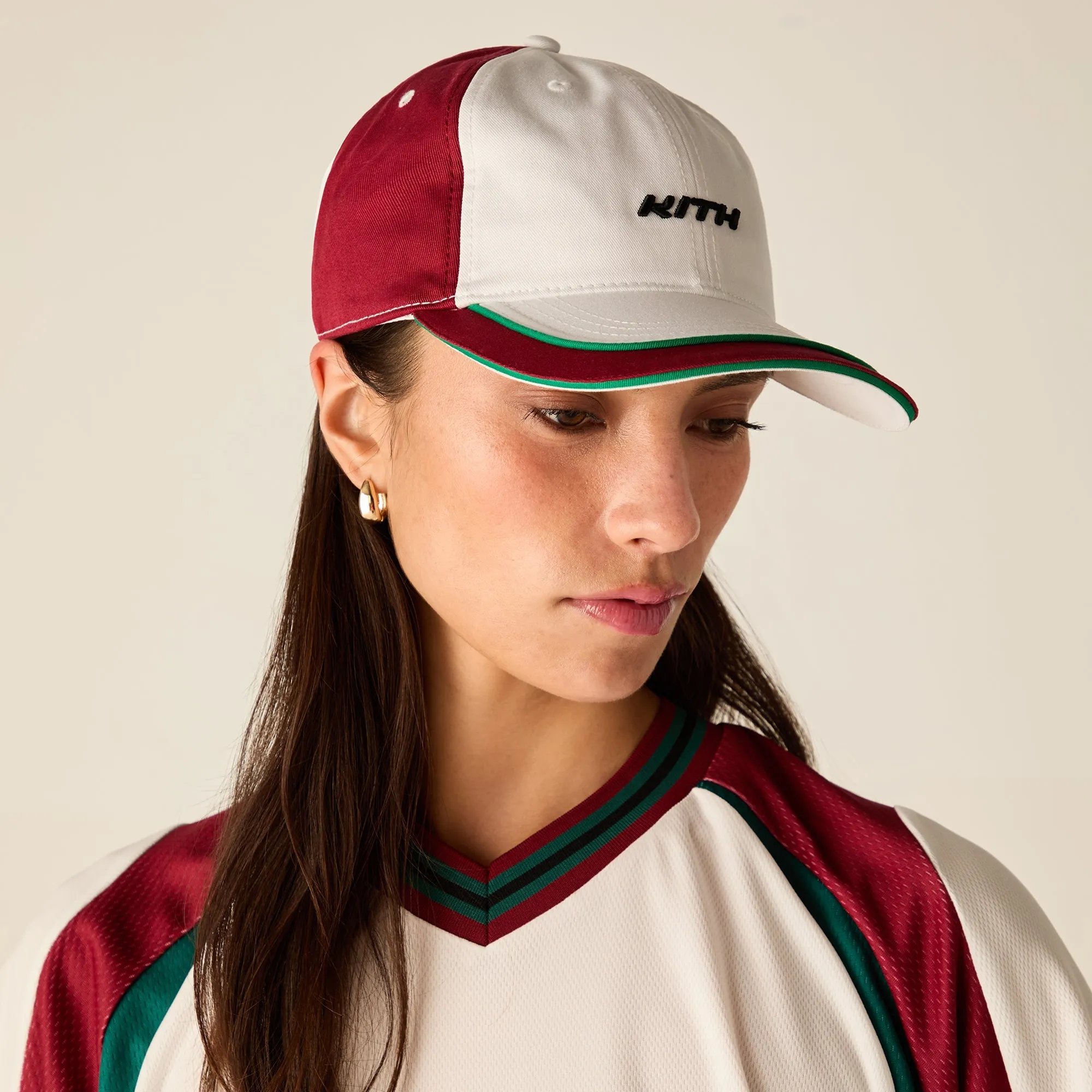 Kith Women Pieced Cotton Twill Cap - White sold by Kith product image thumbnail 2