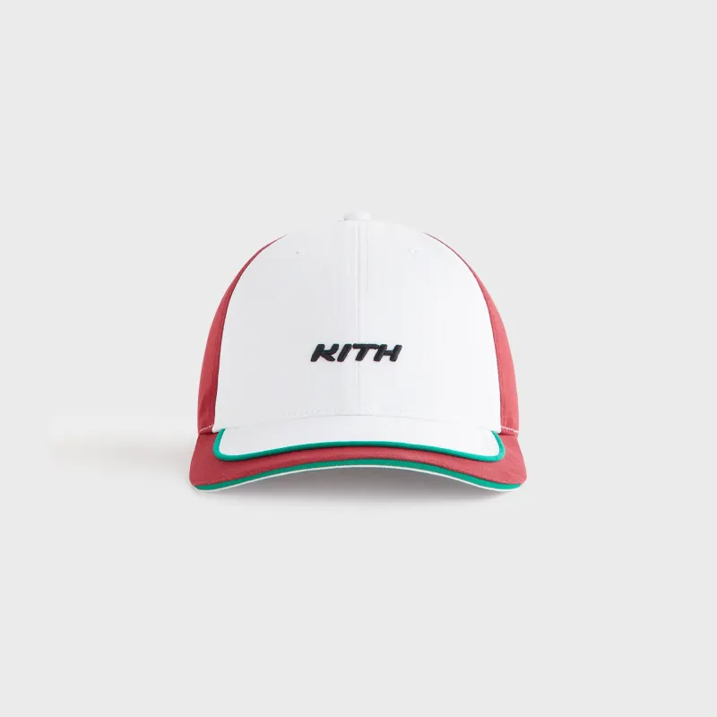 Kith Women Pieced Cotton Twill Cap - White sold by Kith