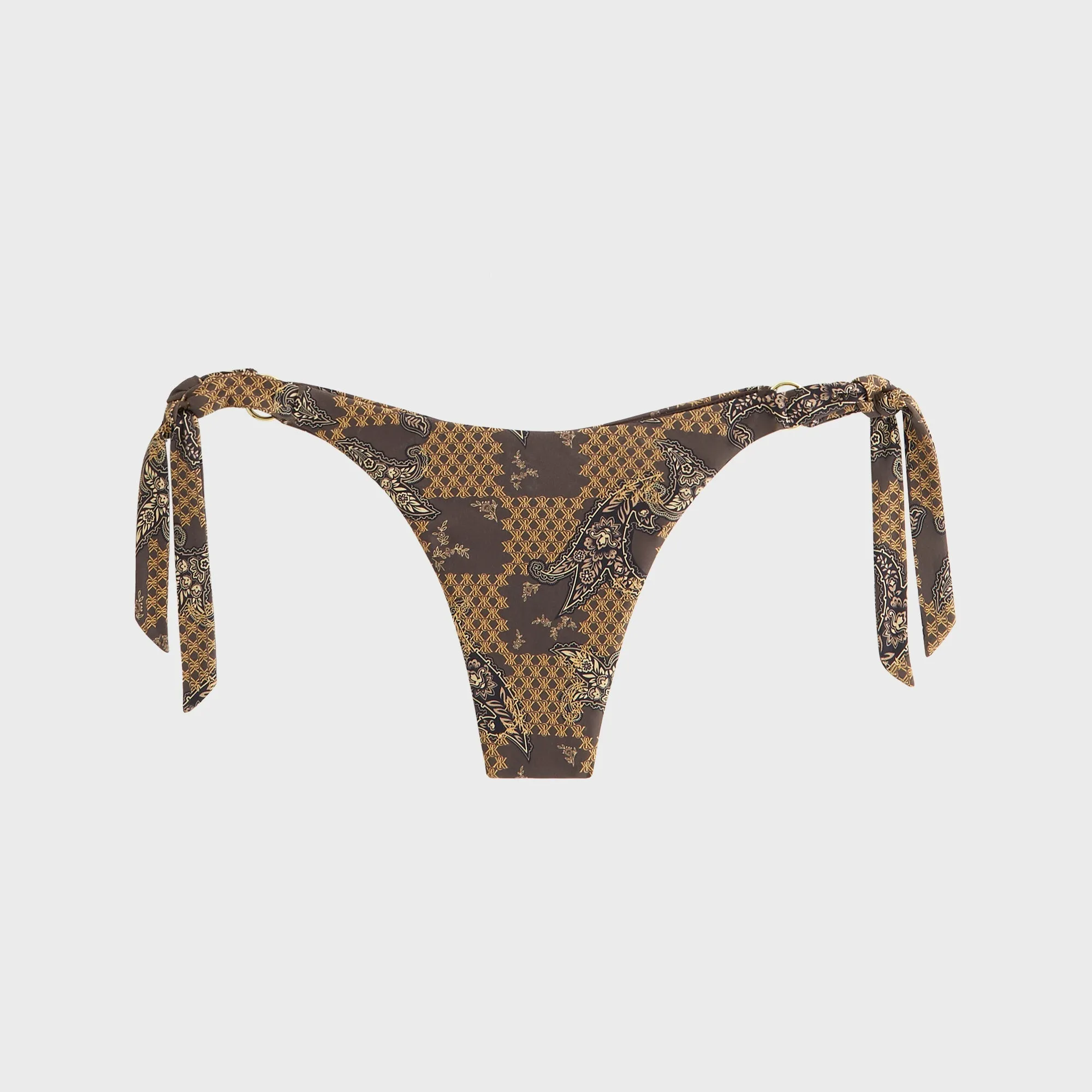 Kith Women Iris Crest Paisley Tie Bottom - Brew sold by Kith product image thumbnail 4