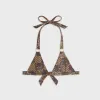 Kith Women Kenna Crest Paisley Tie Top - Brew sold by Kith