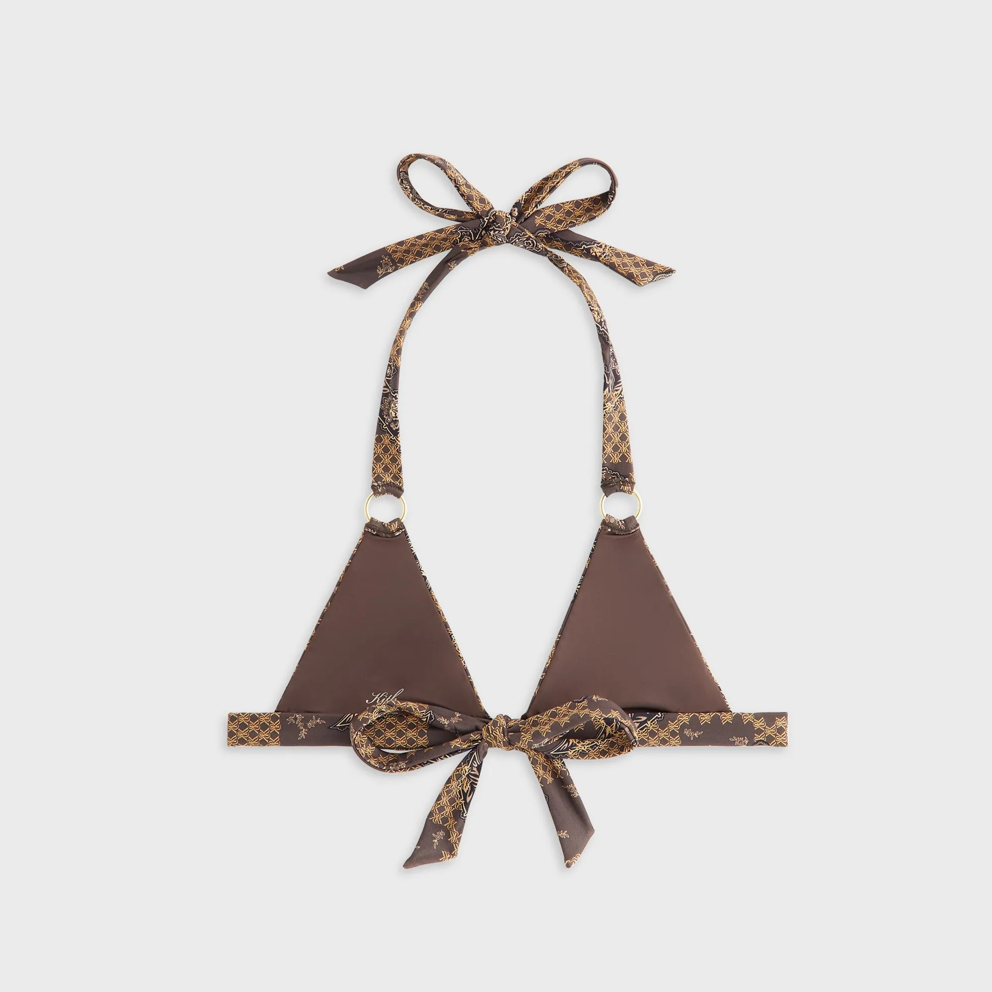 Kith Women Kenna Crest Paisley Tie Top - Brew sold by Kith product image thumbnail 4