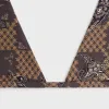 Kith Women Kenna Crest Paisley Tie Top - Brew sold by Kith