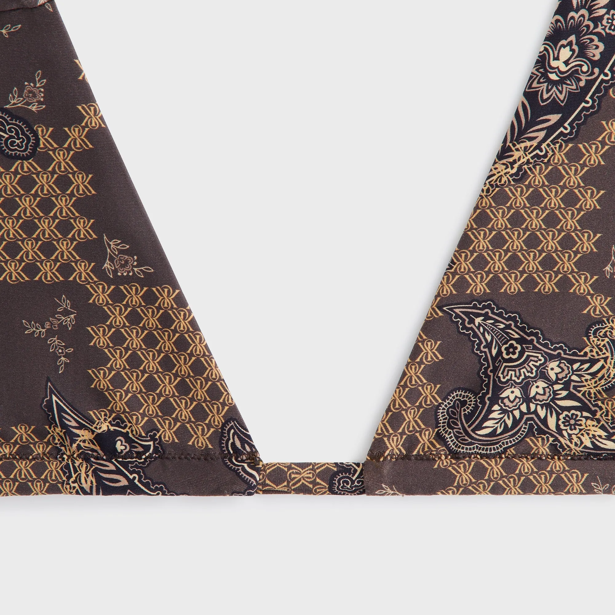 Kith Women Kenna Crest Paisley Tie Top - Brew sold by Kith product image thumbnail 5