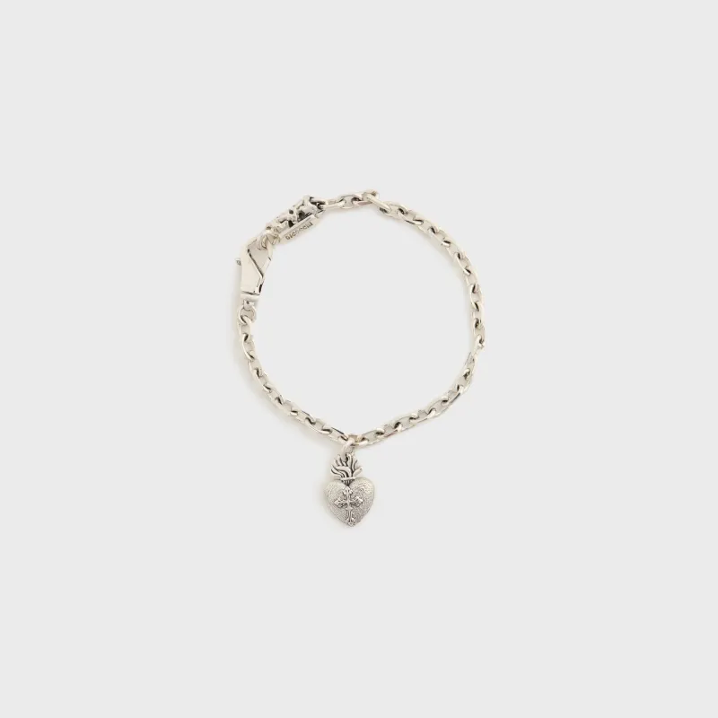 Emanuele Bicocchi Sacred Heart Bracelet - Silver sold by Kith