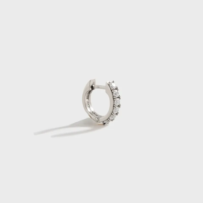 Emanuele Bicocchi Crystal Earring Single - Silver sold by Kith