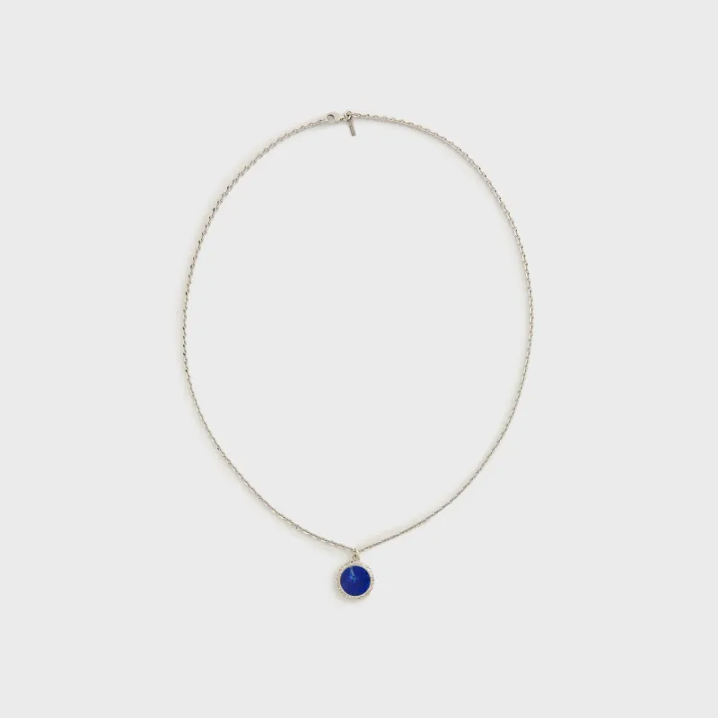 Emanuele Bicocchi Flourishing Lapis Amulet Necklace - Silver sold by Kith