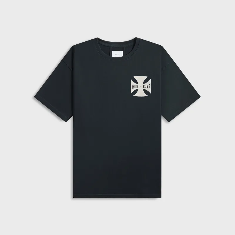 Rhude Boys Tee - Vintage Black sold by Kith