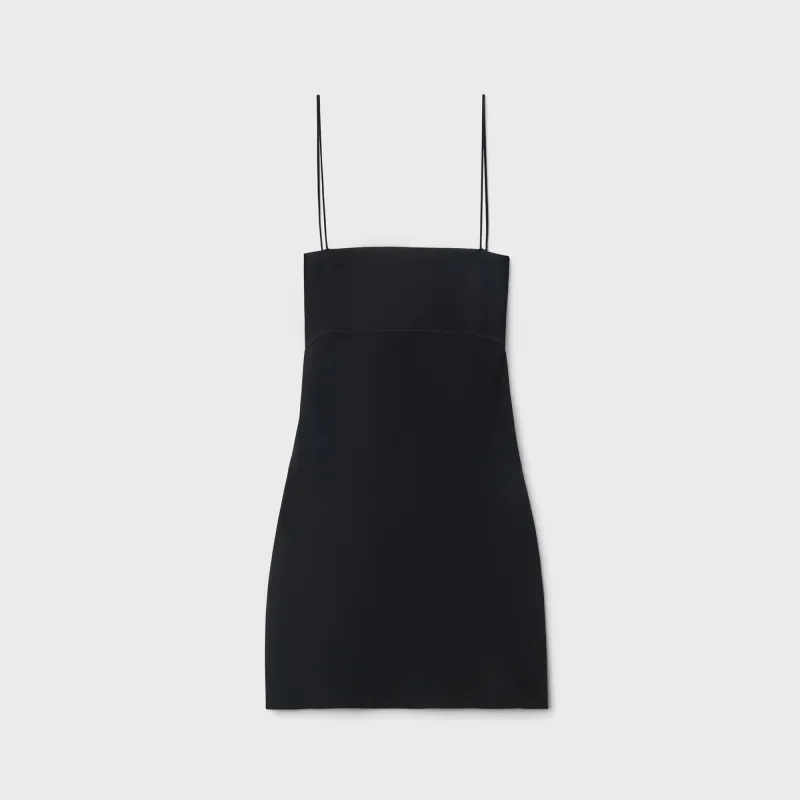 Alexander Wang Cami Band Mini Slip Dress with Logo Jacquard - Black sold by Kith