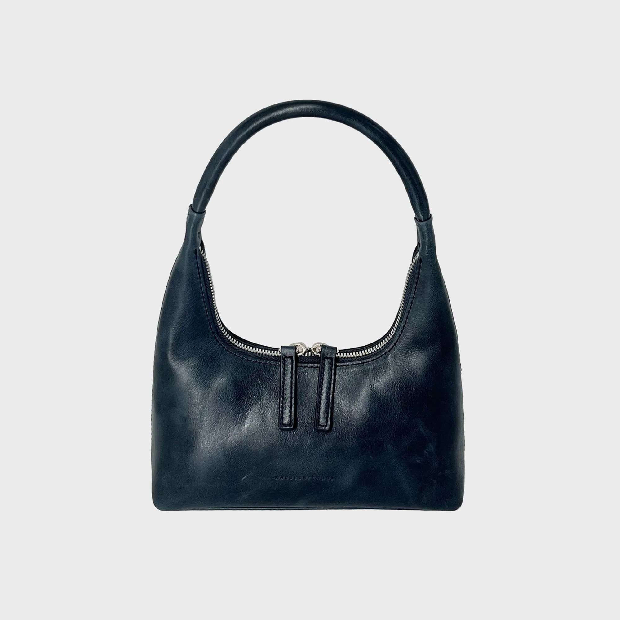 Margesherwood Hobo Mini Shoulder Bag - Navy Pull Up sold by Kith