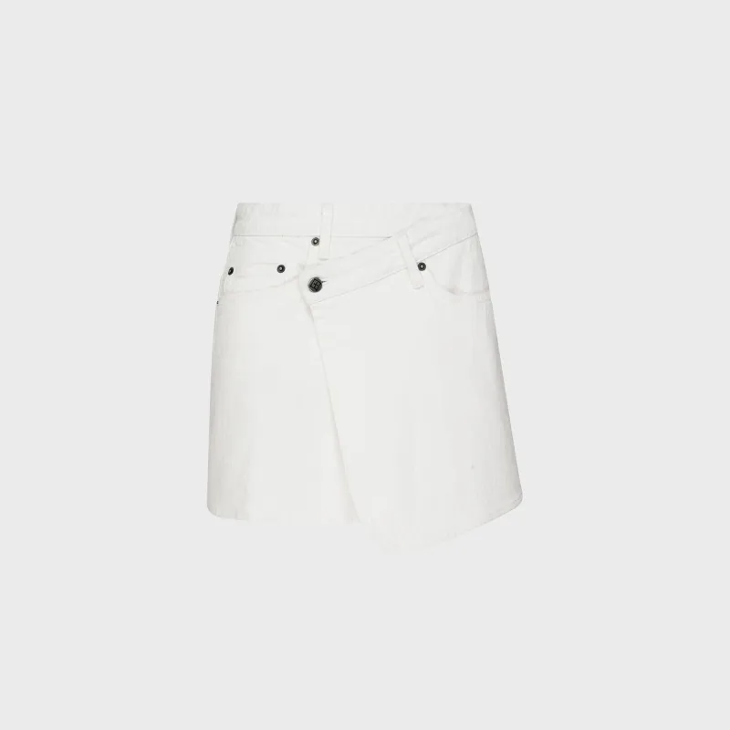 Ksubi Rap Skirt Curve - Ecru sold by Kith