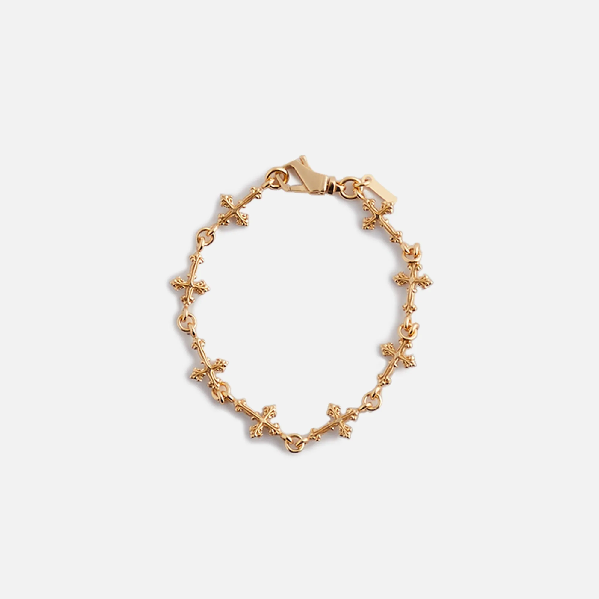 Emanuele Bicocchi Multi-Cross Avelli Bracelet - Gold sold by Kith