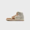 Jordan Air Jordan 1 Mid - Pale Ivory / Light Orewood Brown / Hemp / Sail sold by Kith