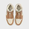 Jordan Air Jordan 1 Mid - Pale Ivory / Light Orewood Brown / Hemp / Sail sold by Kith