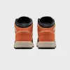 Jordan GS Air Jordan 1 Mid - Starfish / Black / White / Sail sold by Kith