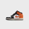 Jordan GS Air Jordan 1 Mid - Starfish / Black / White / Sail sold by Kith