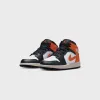 Jordan GS Air Jordan 1 Mid - Starfish / Black / White / Sail sold by Kith