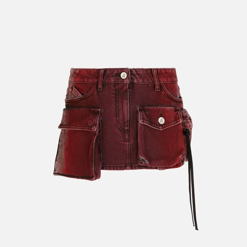 The Attico Fay Mini Skirt - Red sold by Kith