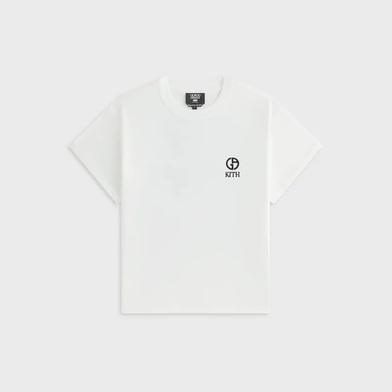 Giorgio Armani & Kith Women Mulberry Vintage Tee - White sold by Kith