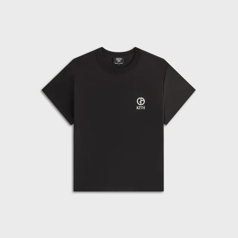 Giorgio Armani & Kith Women Mulberry Vintage Tee - Black sold by Kith
