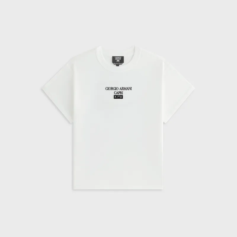 Giorgio Armani & Kith Women Capri Mulberry Tee - Wihte made by Kith