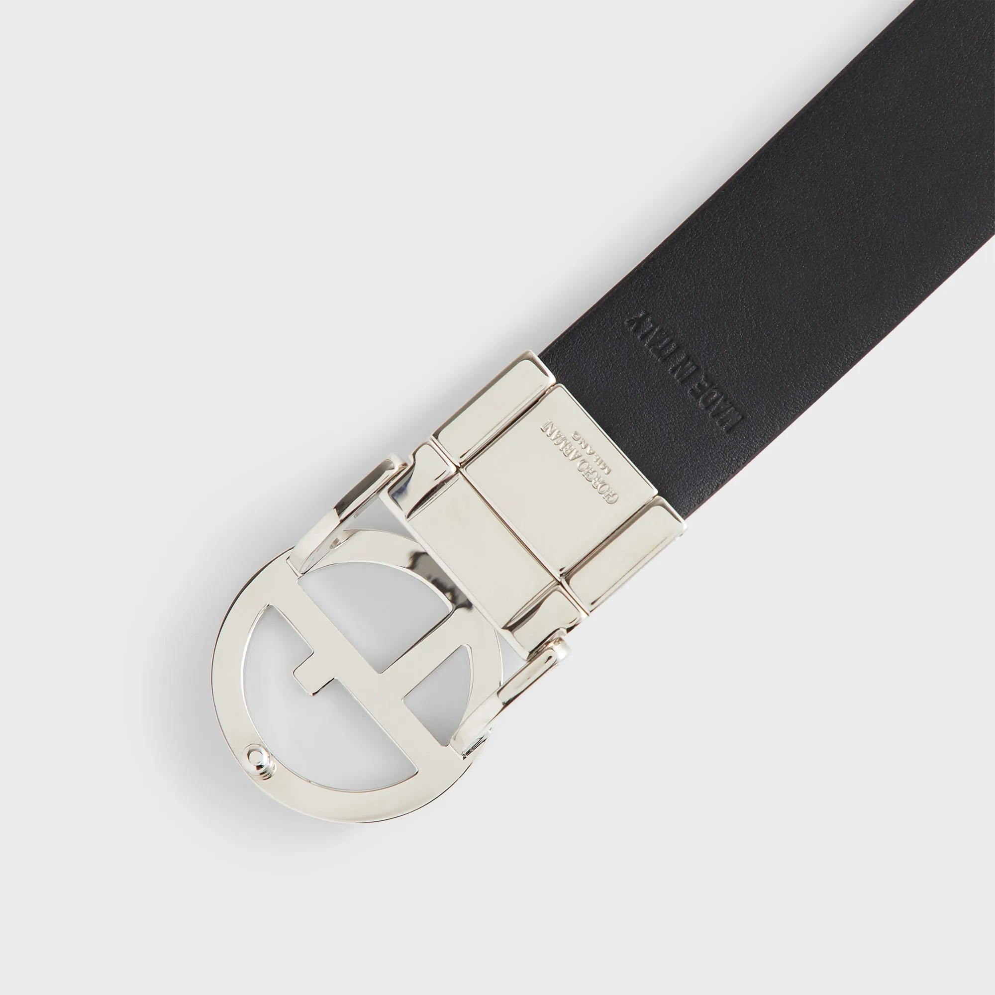 Giorgio Armani & Kith Reversible Leather Belt - Black sold by Kith product image thumbnail 5