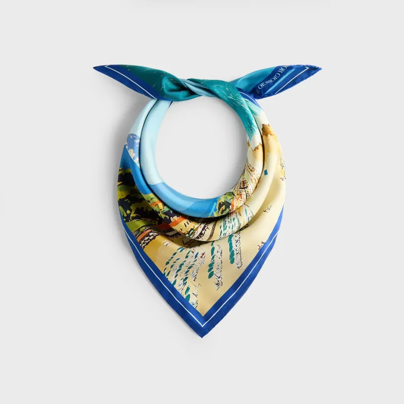 Giorgio Armani & Kith Forte dei Marmi Printed Silk Bandana - Multi sold by Kith