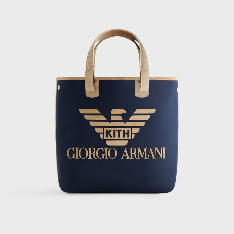 Giorgio Armani & Kith Canvas Tote - Nocturnal sold by Kith