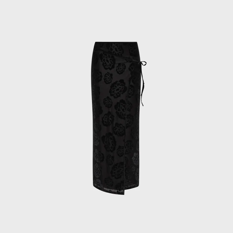 SIR Vittoria Wrap Skirt - Midnight Floral sold by Kith