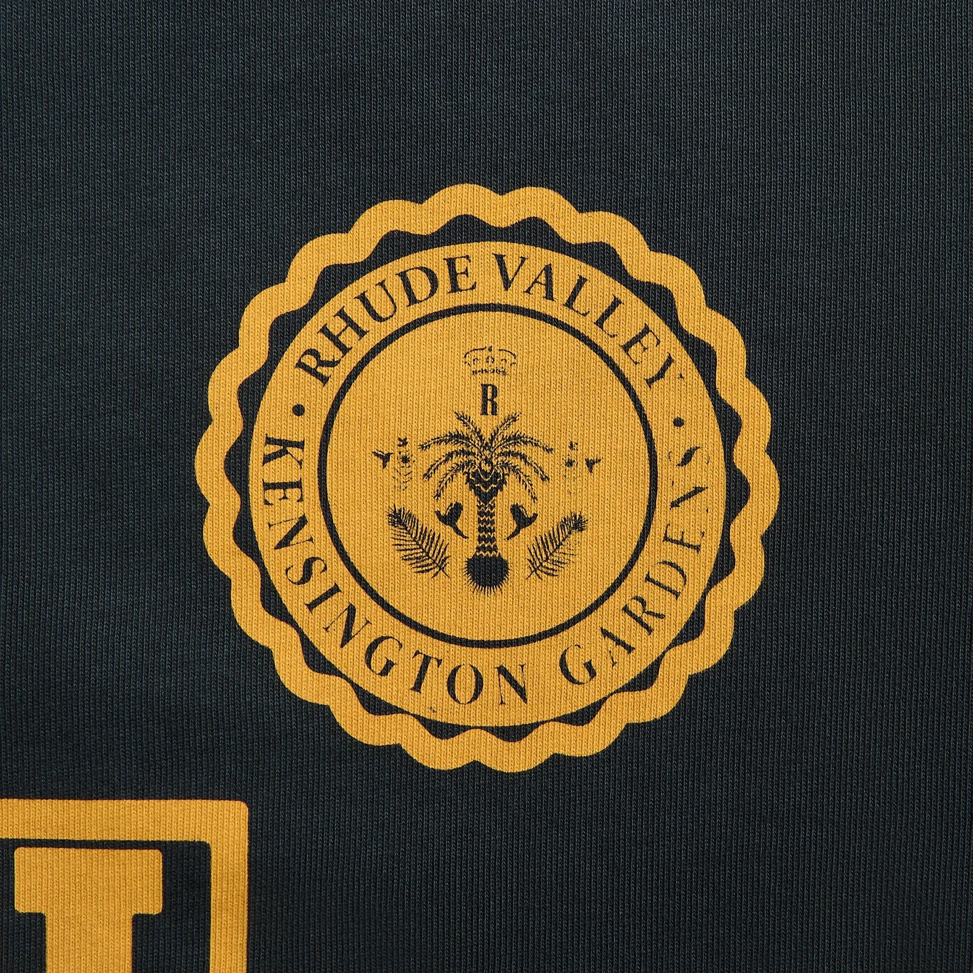 Rhude Collegiate Crest Tee - Vintage Black sold by Kith product image thumbnail 2