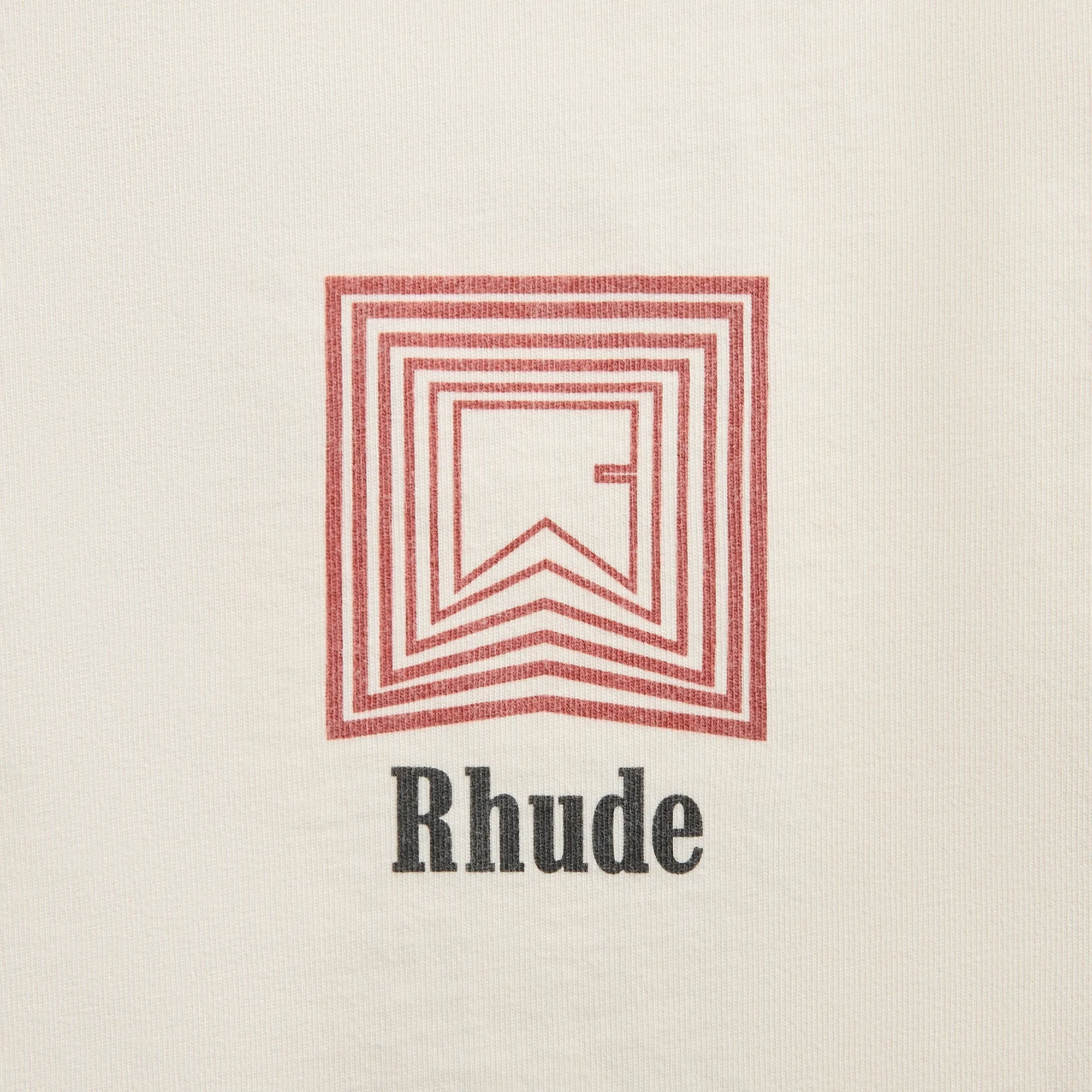 Rhude Chevron Logo Repeat Tee - Vintage White sold by Kith product image thumbnail 3