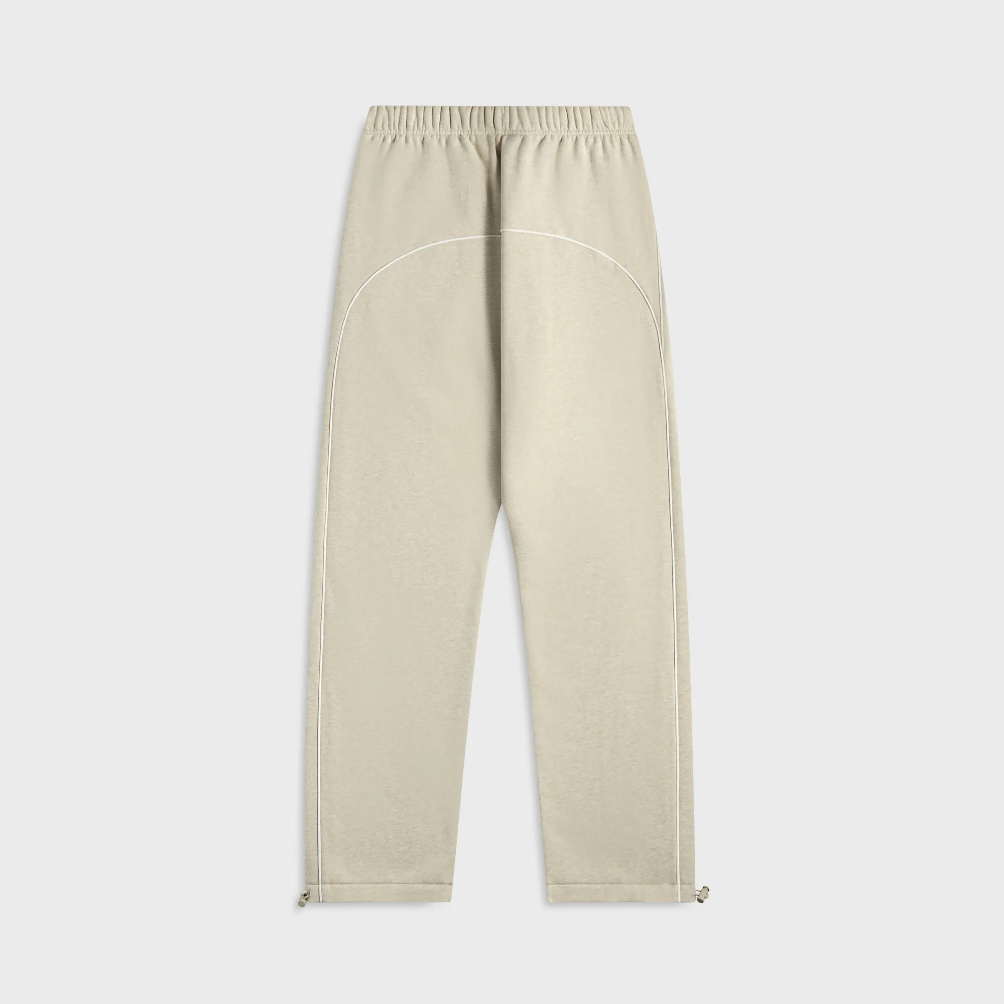 Essentials Relaxed Fleece Sweatpant With Piping - Heather Stone / Cloud White sold by Kith product image thumbnail 2
