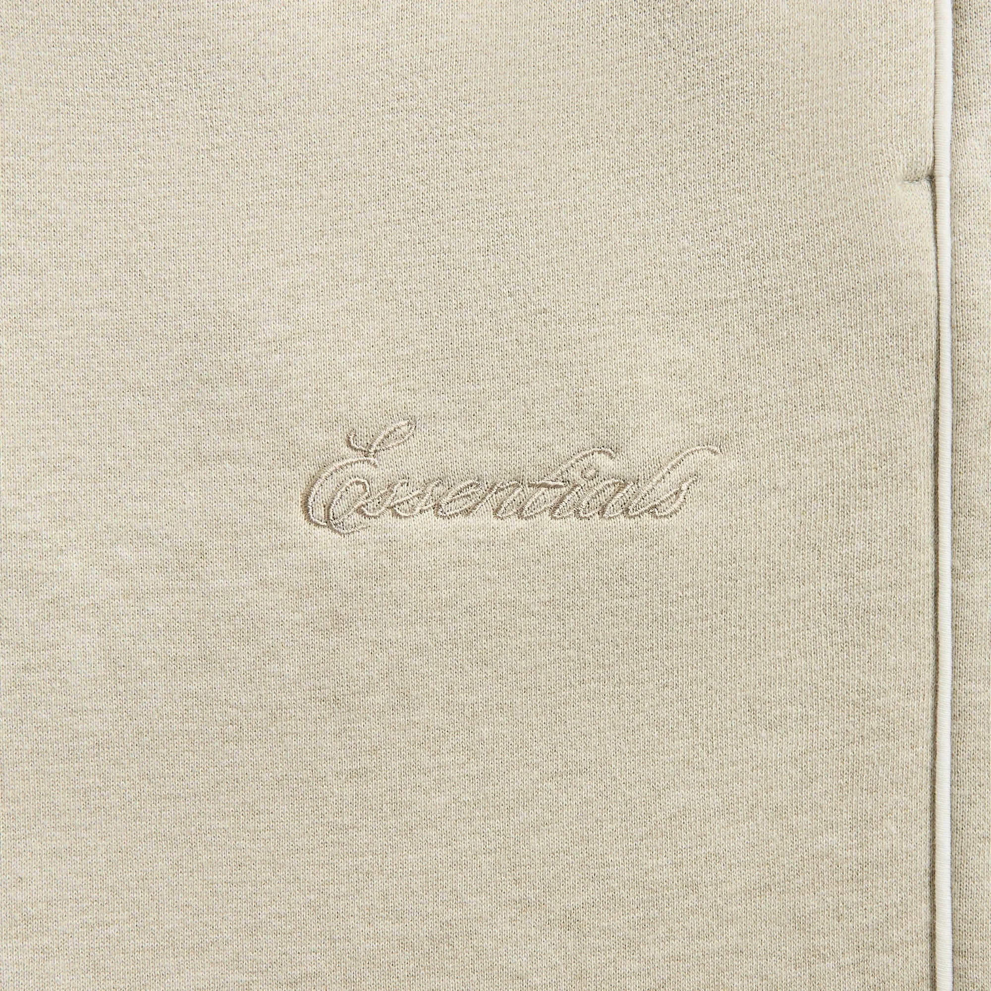 Essentials Relaxed Fleece Sweatpant With Piping - Heather Stone / Cloud White sold by Kith product image thumbnail 4