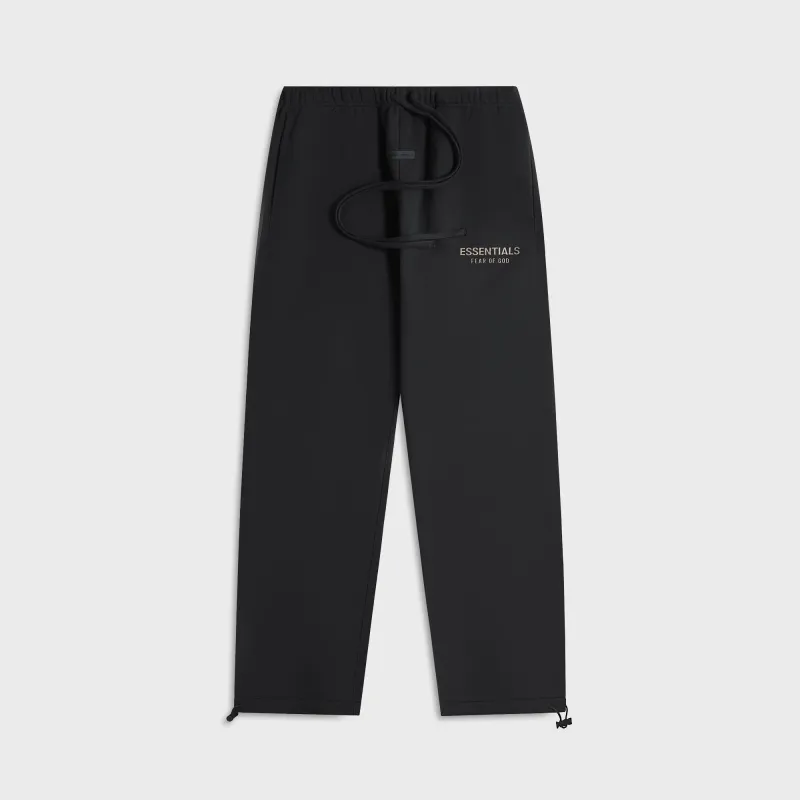 Essentials Relaxed Fleece Sweatpant - Jet Black sold by Kith