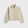 Essentials Bonded Canvas Zip-Up Jacket - Timber sold by Kith