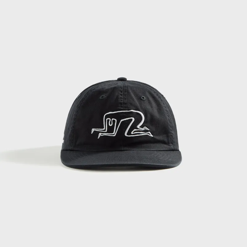 by Parra Mid Career 6 Panel Cap - Black sold by Kith