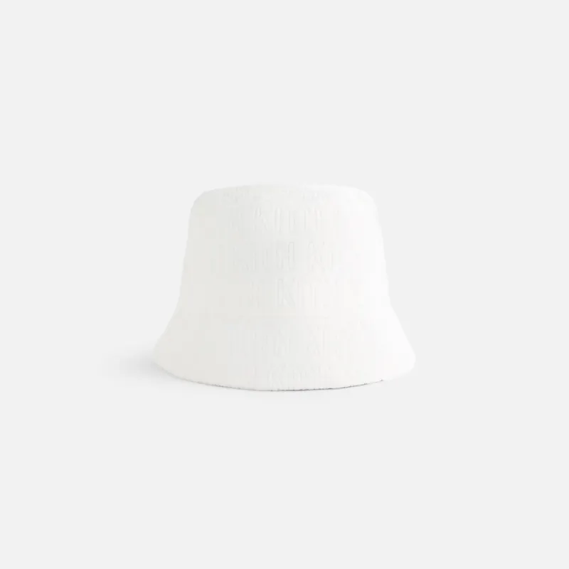 Kith Women Monogram Towel Bucket Hat - White sold by Kith