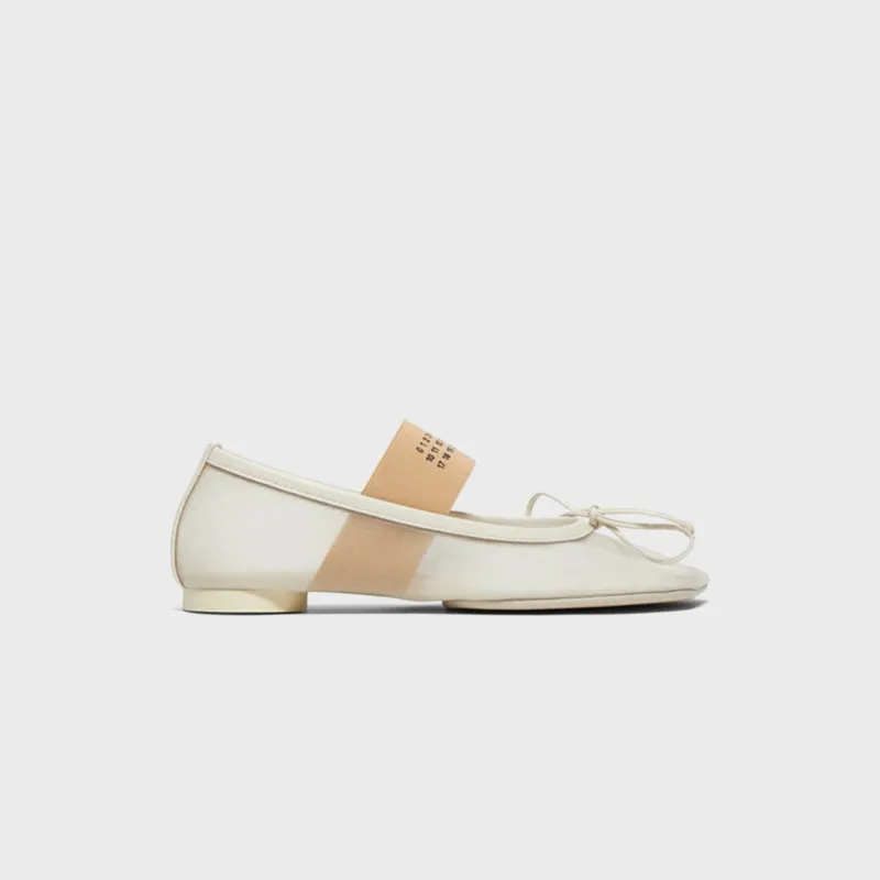MM6 Maison Margiela WMNS Anatomic Numeric Ballerina - Bleached Sand sold by Kith