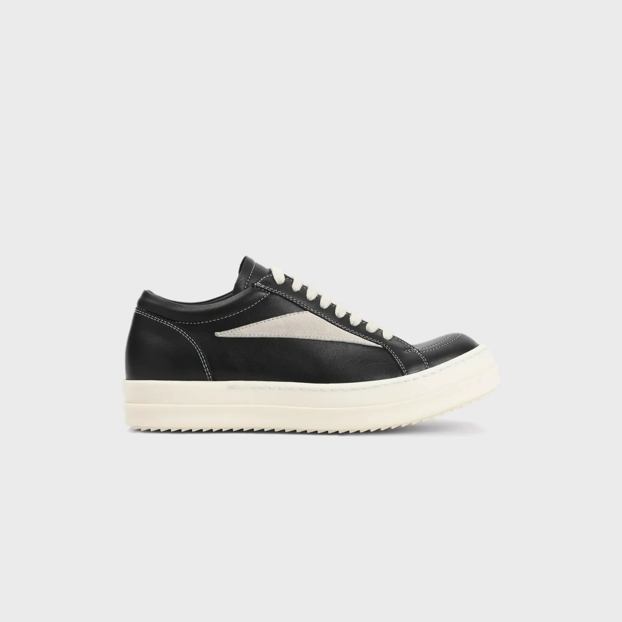 Rick Owens Vintage Sneakers Scarpe In Pelle - / Black / Milk / Milk sold by Kith
