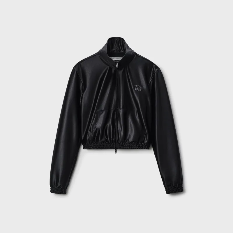 Alexander Wang Shrunken Zip-Up Jacket - Black sold by Kith