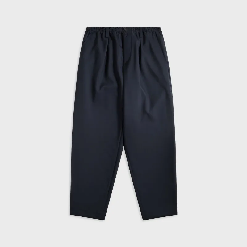 Marni Tropical Wool Cropped Drawstring Trousers - Blue / Black sold by Kith