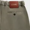 Loewe Drawstring Trousers - Khaki Green sold by Kith