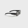 Flatlist Shade 02 - Solid Black / Solid Black Lens sold by Kith