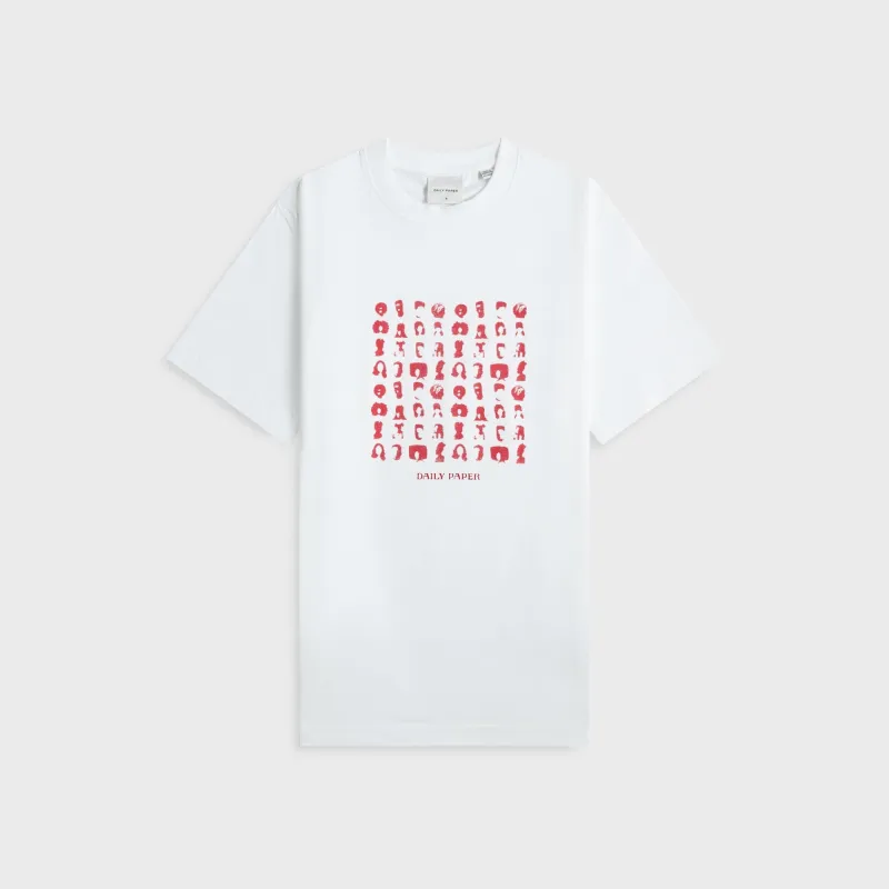 Daily Paper Hair Grid Tee - White sold by Kith