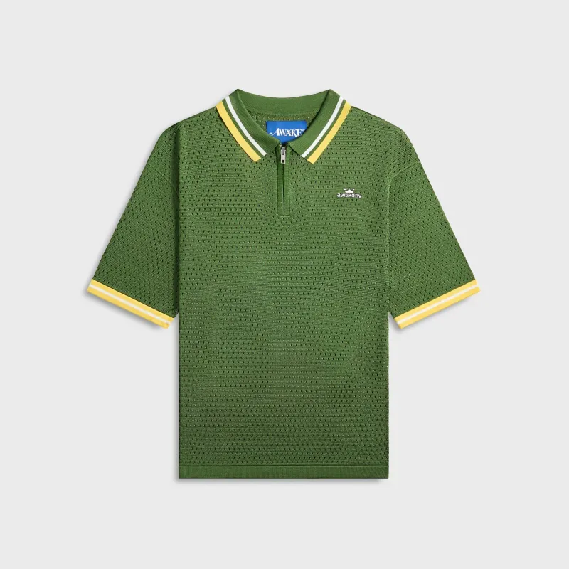 Awake NY Knit Soccer Jersey - Green sold by Kith