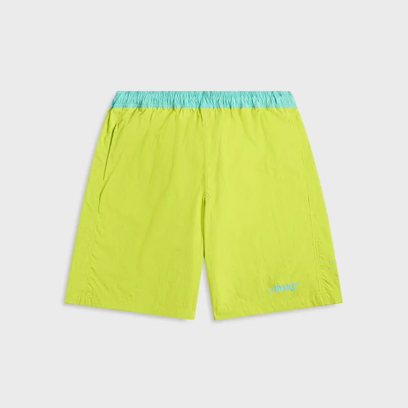 Awake NY Classic Logo Swim Trunk - Lime Green sold by Kith