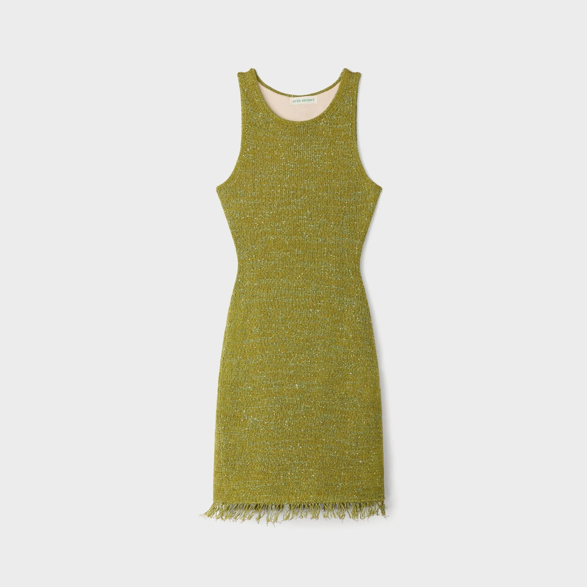 Asta Resort Natalia Mini Dress - Olive Oil Sequin sold by Kith