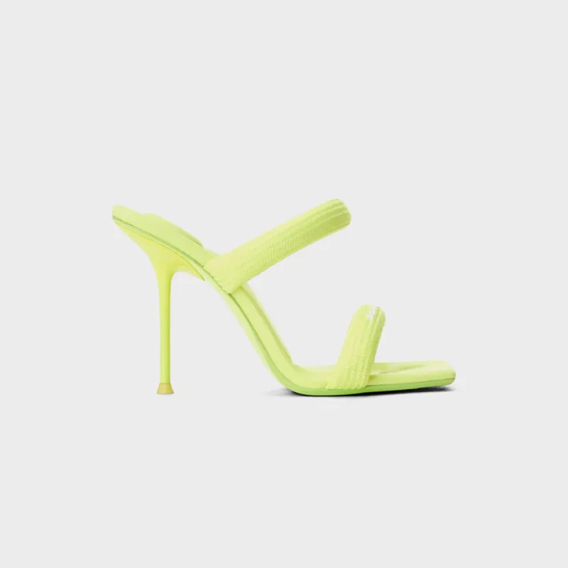 Alexander Wang Julie Tubular Webbing Sandal - Fluorescent Yellow made by Alexander Wang